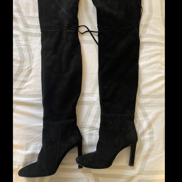 Suede thigh high boots - Picture 3 of 3